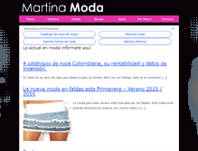 Tablet Screenshot of martinamoda.com